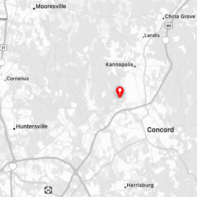 Coffee Method Map of North Carolina Kannapolis